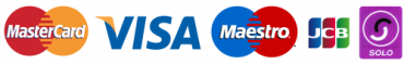 Image of all payment methods that Ashton Heating & Plumbing accept. Mastercard, Visa, Maestro, JCB and Solo.